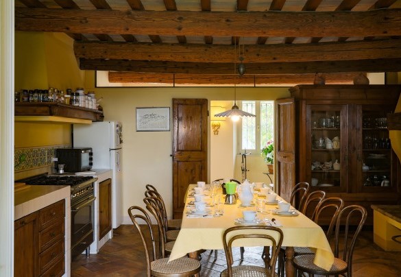 La bella cucina abitabile – Villa Mosca