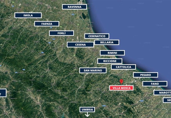 Villa Mosca - Mappa