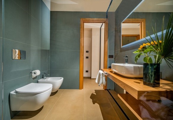 Il bagno ensuite con doccia n. 3 al primo piano - Villa Mulberry 