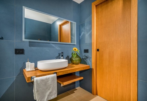 Il bagno ensuite con doccia n. 5 al primo piano - Villa Mulberry 