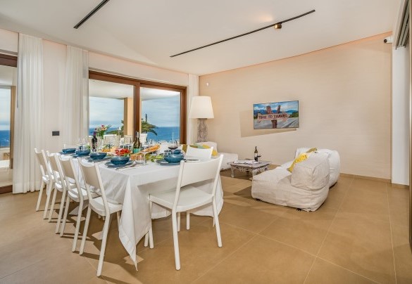 La zona pranzo e living - Villa Mulberry 