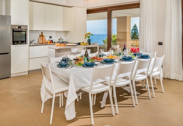 La zona pranzo e cucina - Villa Mulberry 