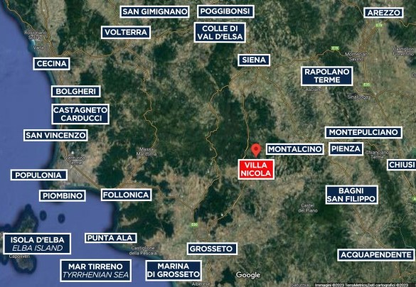 Villa Nicola - Map
