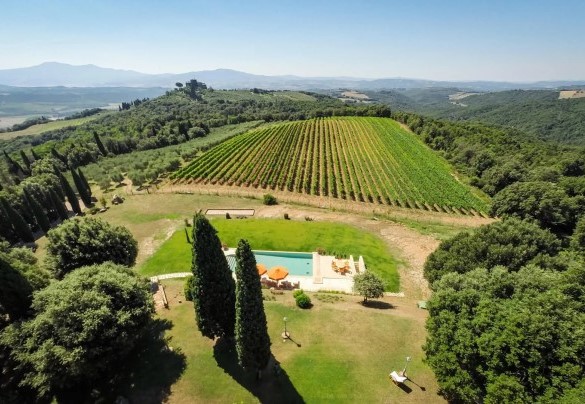 Panoramic view over the estate – Villa Nicola