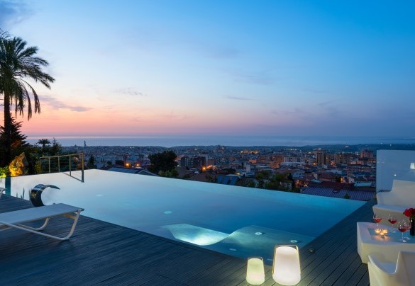 L'incredibile panorama serale - Villa Night and Day