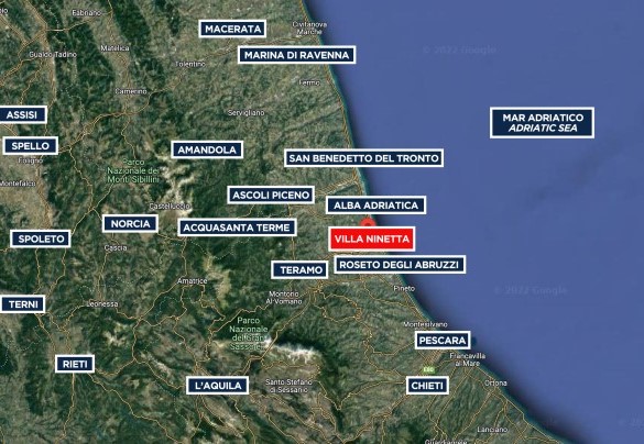 Villa Ninetta - Map
