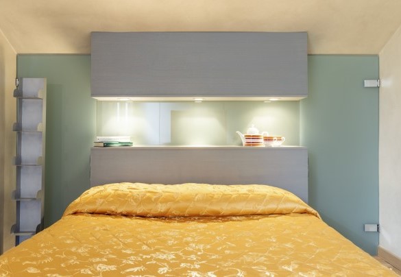 La camera da letto con letto french size al primo piano - Villa Ninfeo