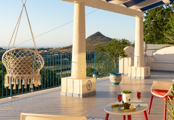 La meravigliosa terrazza al tramonto - Villa Olimpia