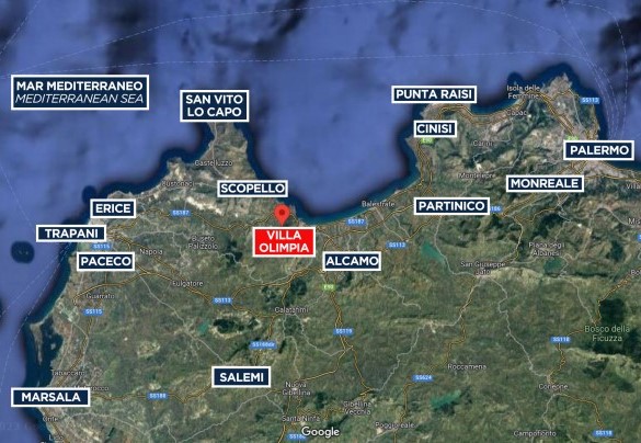 Villa Olimpia - Mappa
