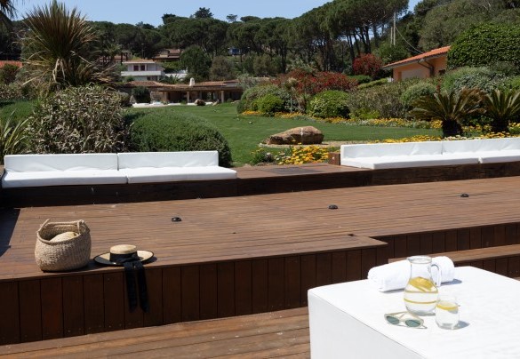 Panoramica pedana in legno, adiacente al mare -Villa Padulella