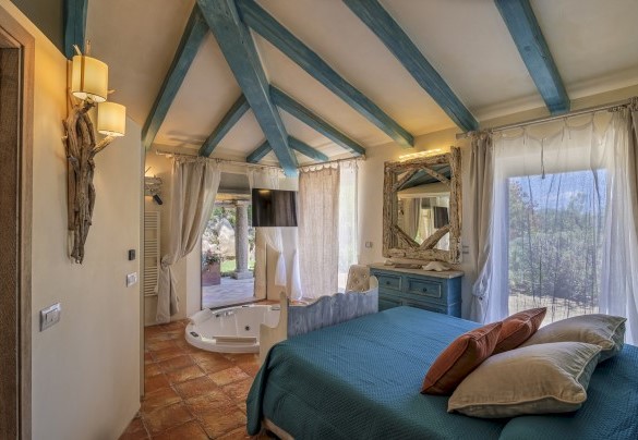 Camera matrimoniale n.1 con bagno n.1 en suite  - Villa Padulella 