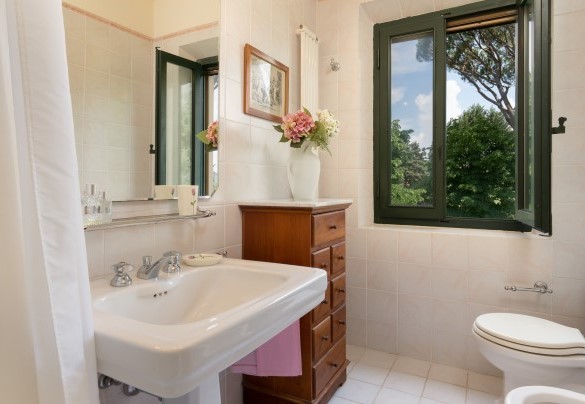 Bagno en suite con doccia al primo piano - Villa Paesante  
