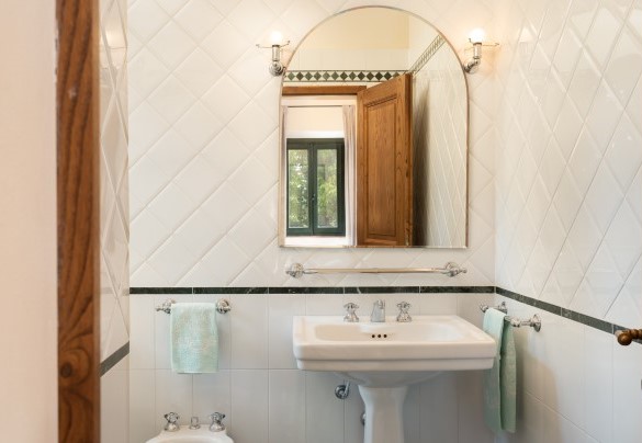 Bagno en suite con vasca al primo piano - Villa Paesante  