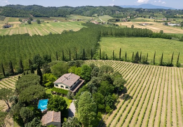 La proprietà vista dall'alto - Villa Paesante