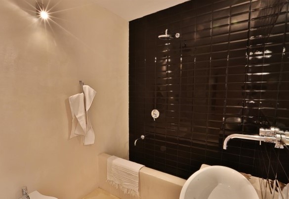 Bathroom with bathtube. Pajare Francesi