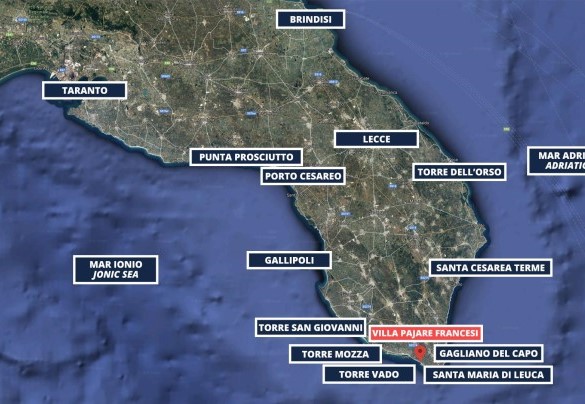 Villa Pajare Francesi - Map