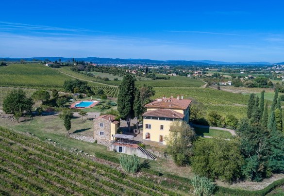 La proprietà vista dall'alto - Villa Palazzaccio