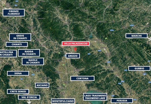 Villa Palazzaccio - Map