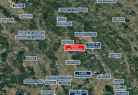Villa Palazzolo - Map
