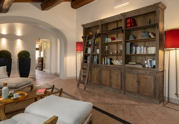 Sala lettura all'ingresso delle camere al primo piano - Villa Panorama