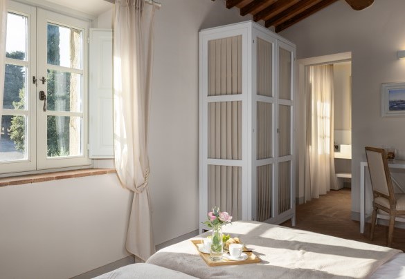 Camera matrimoniale con letti divisibili con bagno con doccia en suite al primo piano - Villa Panorama