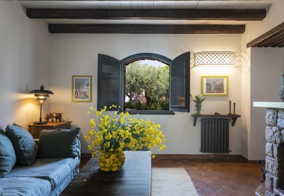 Il salottino all’entrata della casa principale - Villa Passulunara	