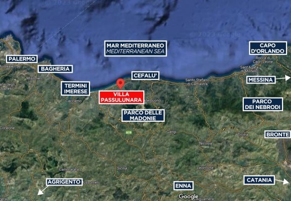 Villa Passulunara - Mappa
