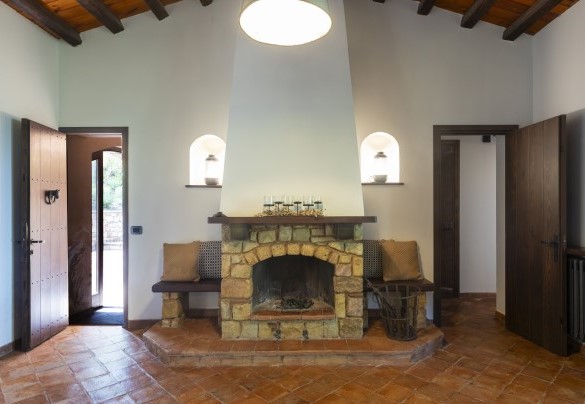 La sala living pranzo in casa principale  - Villa Passulunara	