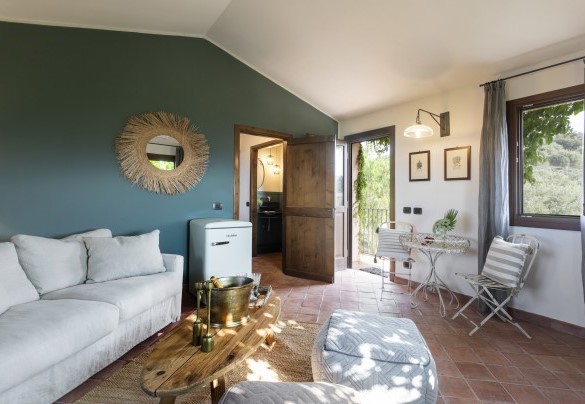 Il living dell'annesso 1 al primo piano - Villa Passulunara