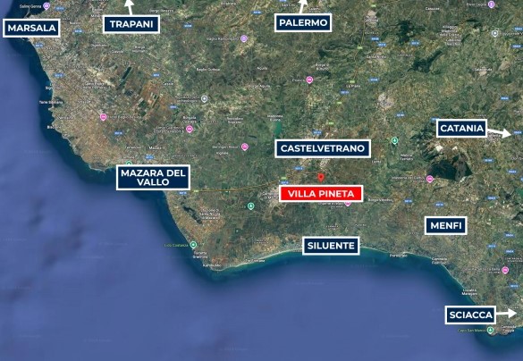 Villa Pineta - Map
