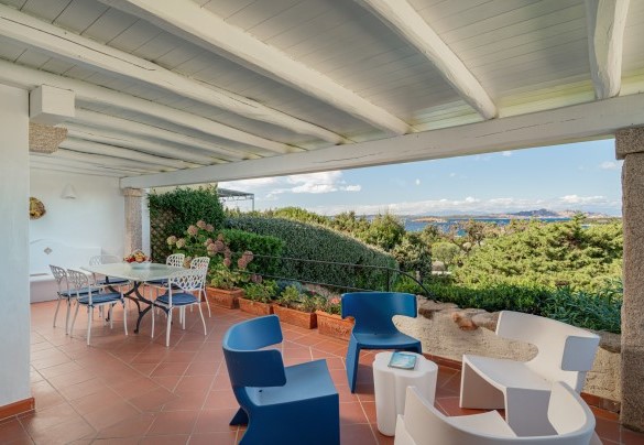 Veranda con vista sulle isole di Caprera, La Maddalena e Cappuccini - Villa Pitrizzina