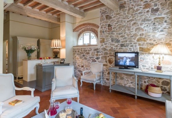 Il soggiorno adiacente alle camere n.2 e n.3 al primo piano -Villa Ginevra