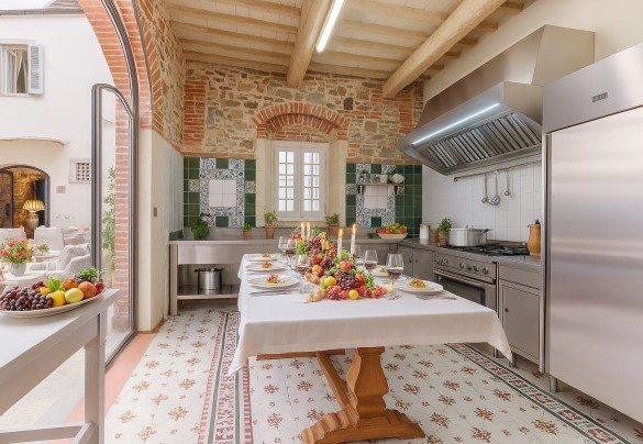 La cucina situata nell'annesso - Villa Ginevra