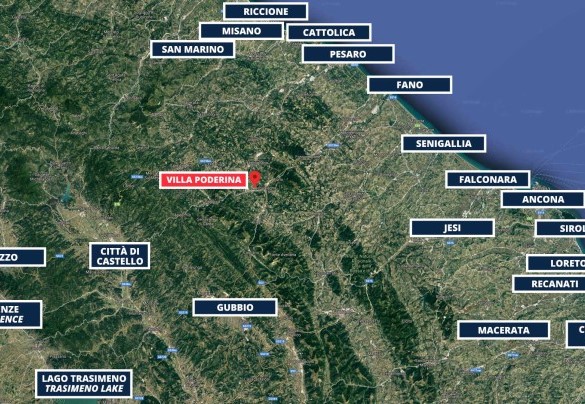 Villa Poderina - Mappa