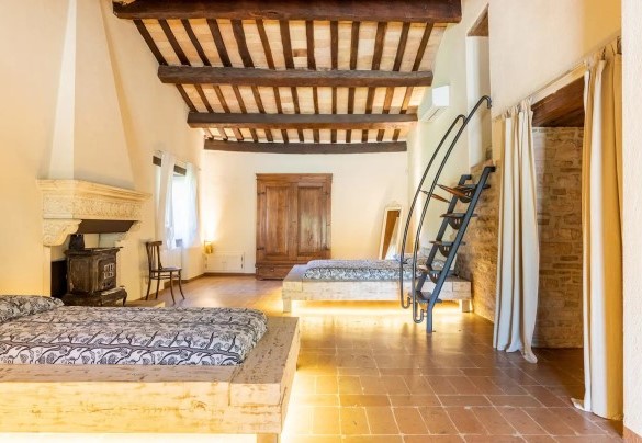 Letti singoli in alternativa al letto matrimoniale piano terra – Villa Poderina