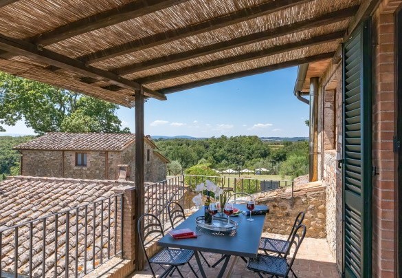 La terrazza al primo piano- Villa Poggio Bonelli