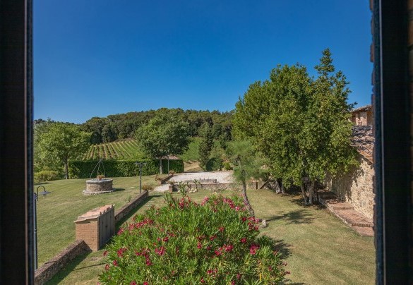 Vista dalla camera matrimoniale con letto divisibile al primo piano - Villa Poggio Bonelli