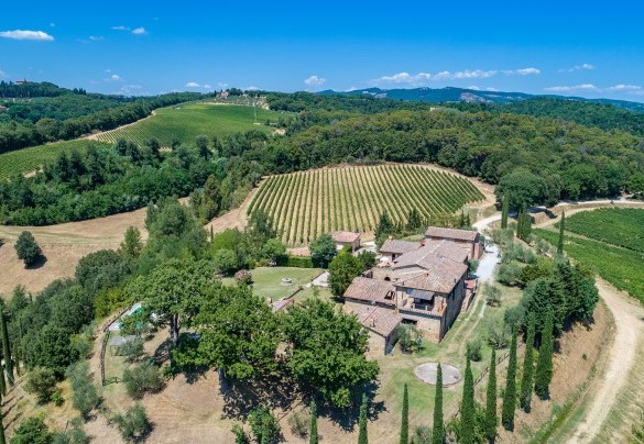 Vista panoramica della proprietà- Villa Poggio Bonelli