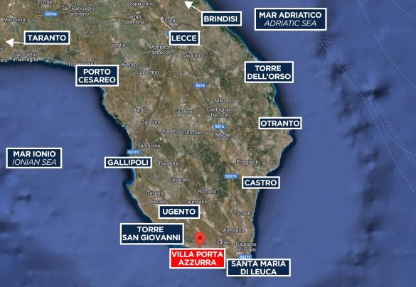 Villa Porta Azzurra - Mappa