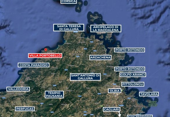 Villa Portobello - Mappa