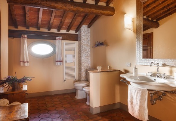 Bagno en-suite con doccia n.3 al primo piano App. 1 - Villa Primo Sole