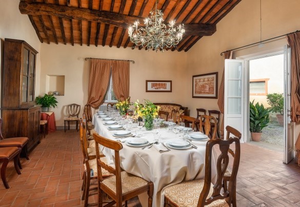 Sala da pranzo al primo piano App. 1 - Villa Primo Sole  