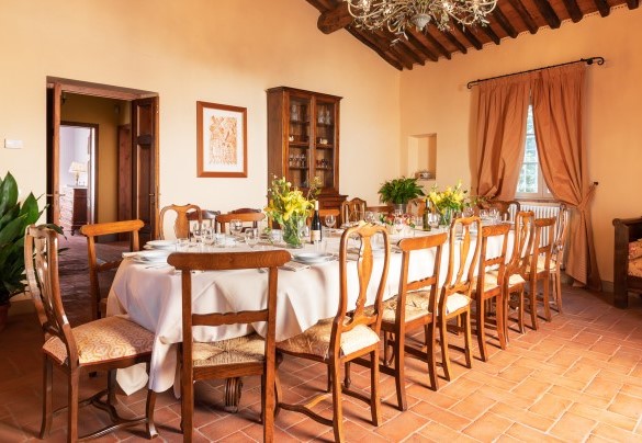 Sala da pranzo al primo piano App. 1 - Villa Primo Sole  
