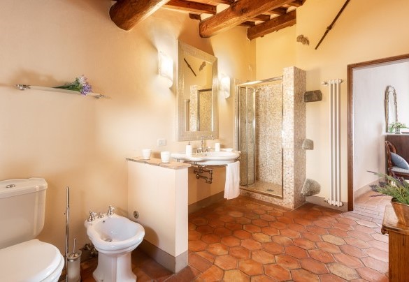 Bagno en-suite con doccia n.3 al primo piano App. 1 - Villa Primo Sole