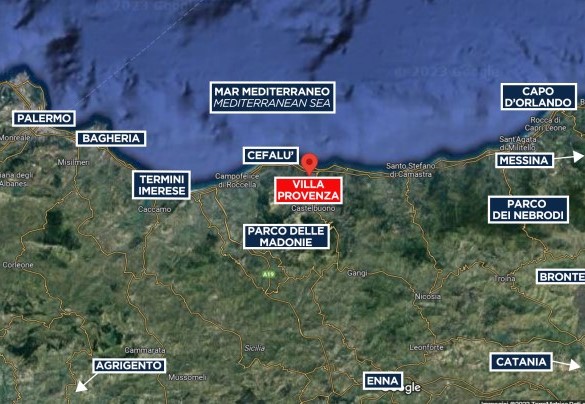 Villa Provenza - Mappa