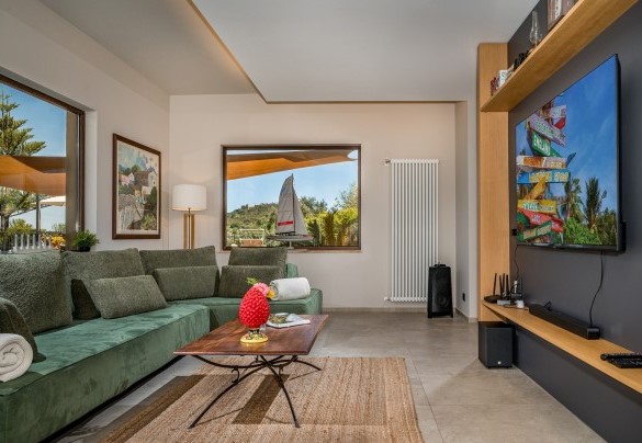 Il soggiorno al piano terra - Villa Provenza