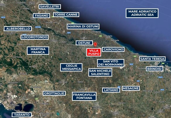 Villa Puspo - Mappa