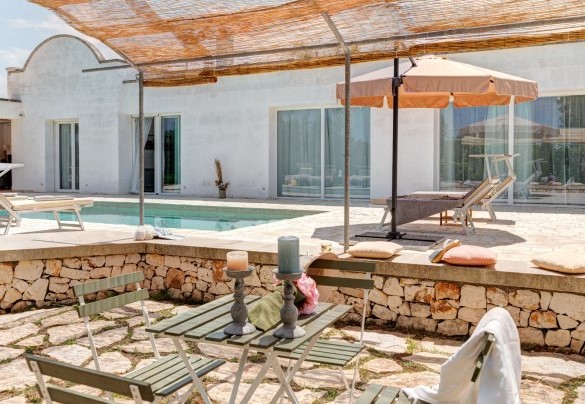 Angolo relax con affaccio sulla piscina – Villa Puspo