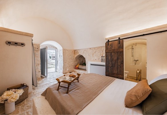 Il trullo è dotato di bagno en-suite n.5 completo con doccia – Villa Puspo