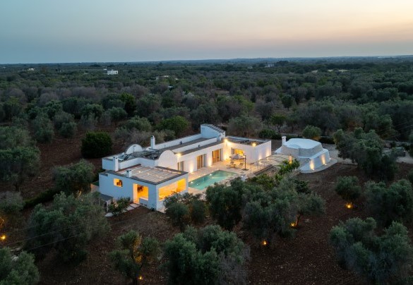 Veduta esterna dall’alto – Villa Puspo